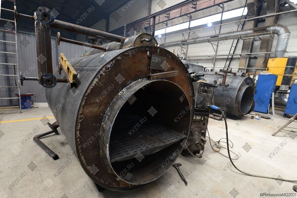 Изготовление котла 500 кг пара в час до 130 °С на твердом топливе